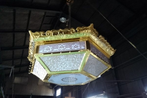 半菱　箔押風景