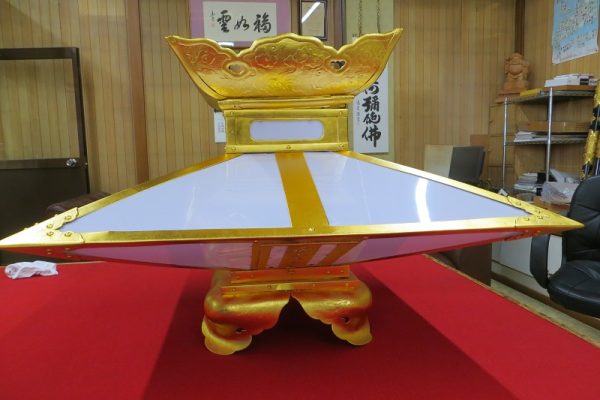 四角菱灯籠修復